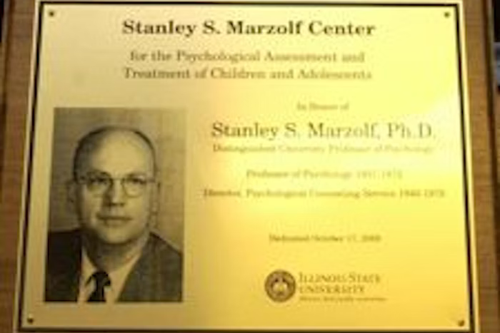 Stanley S. Marzolf Center Plaque